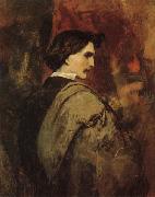 Anselm Feuerbach Self Portrait oil